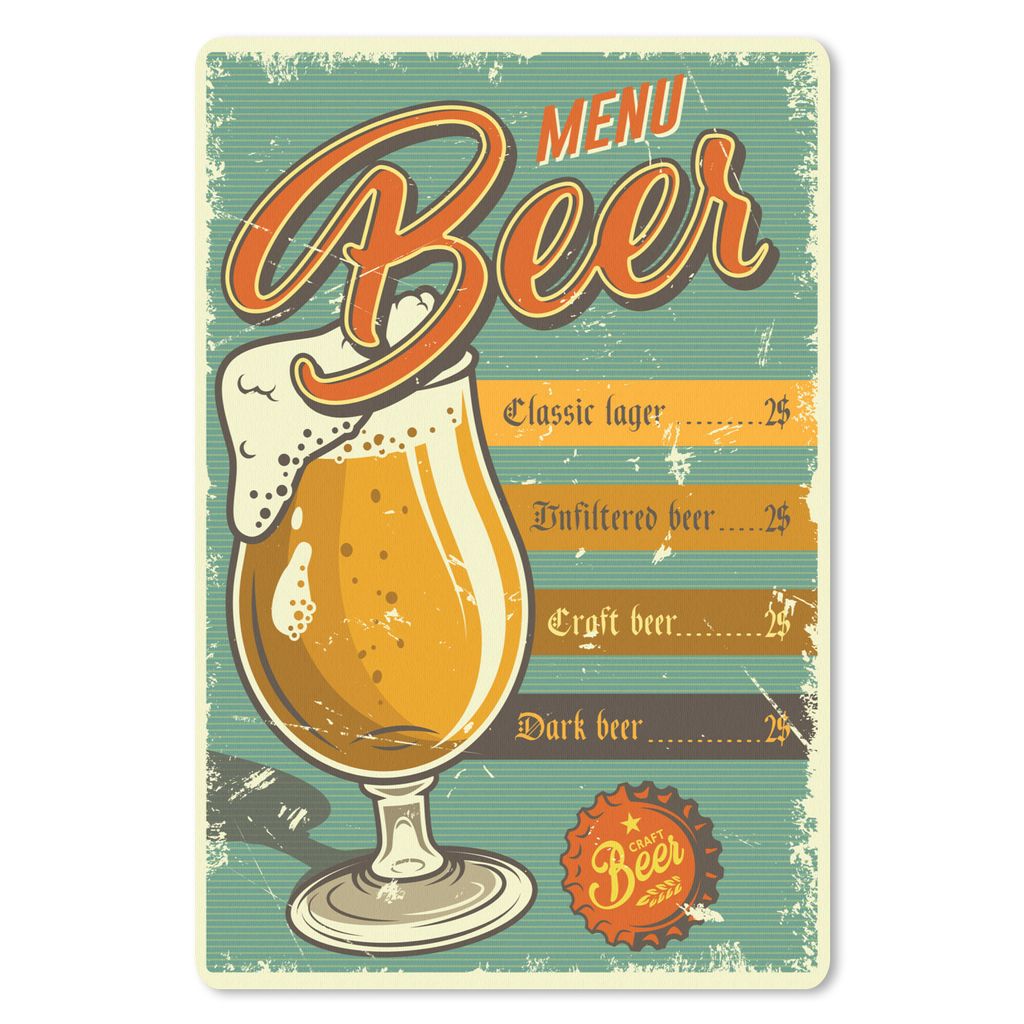 MuchoWow Mauspad Mousepad Zitate - 'Menü-Bär' - Sprichwörter 18x27 cm - Mousepads - Maus Mat - Pad - Mausunterlage