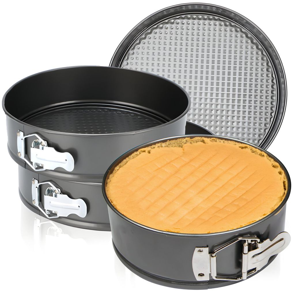 Lot de 3 moules à pâtisserie Ø 24 cm, 26 cm et 28 cm, Image du produit 