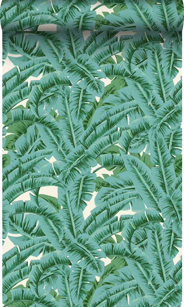 Origin Wallcoverings Tapete Palmblätter Grün 53 cm x 10.05 m
