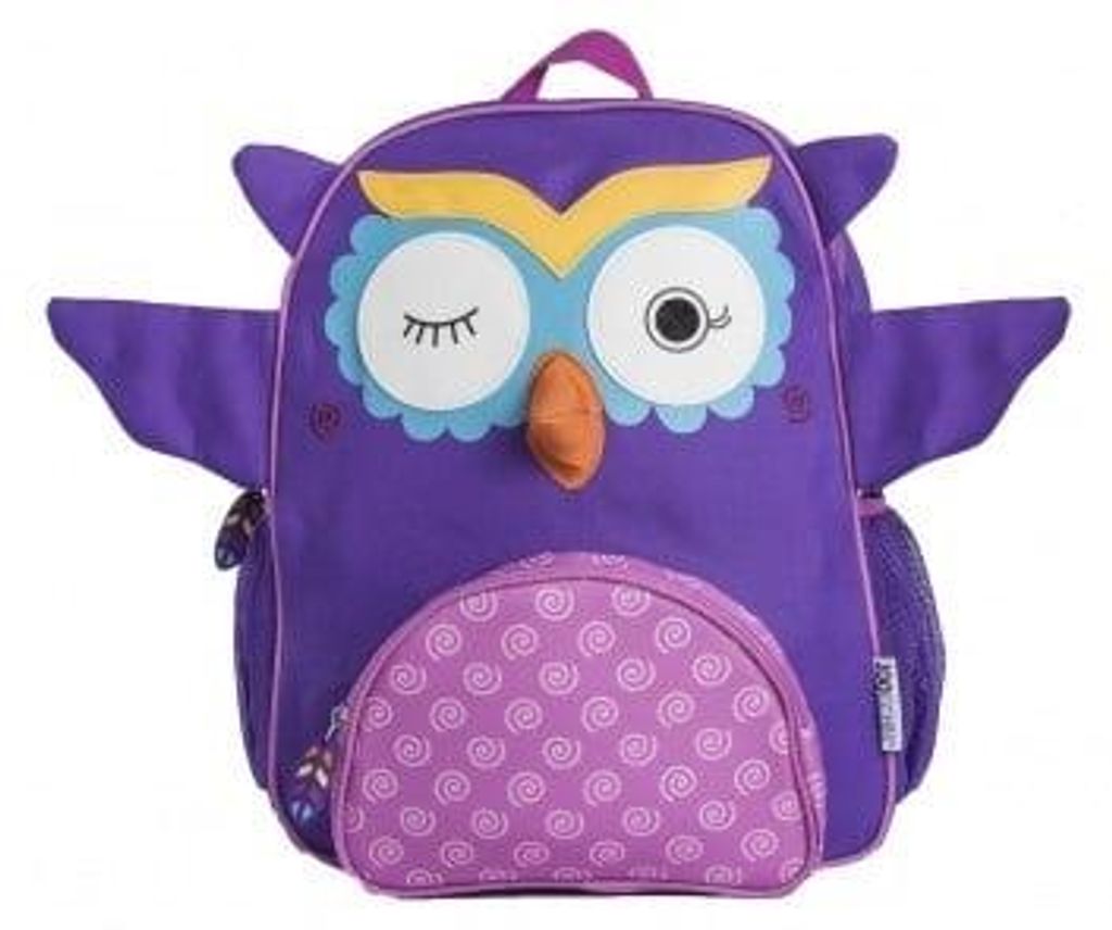 Zoocchini Rugtas Uil | Paars (1 set) Productafbeelding 