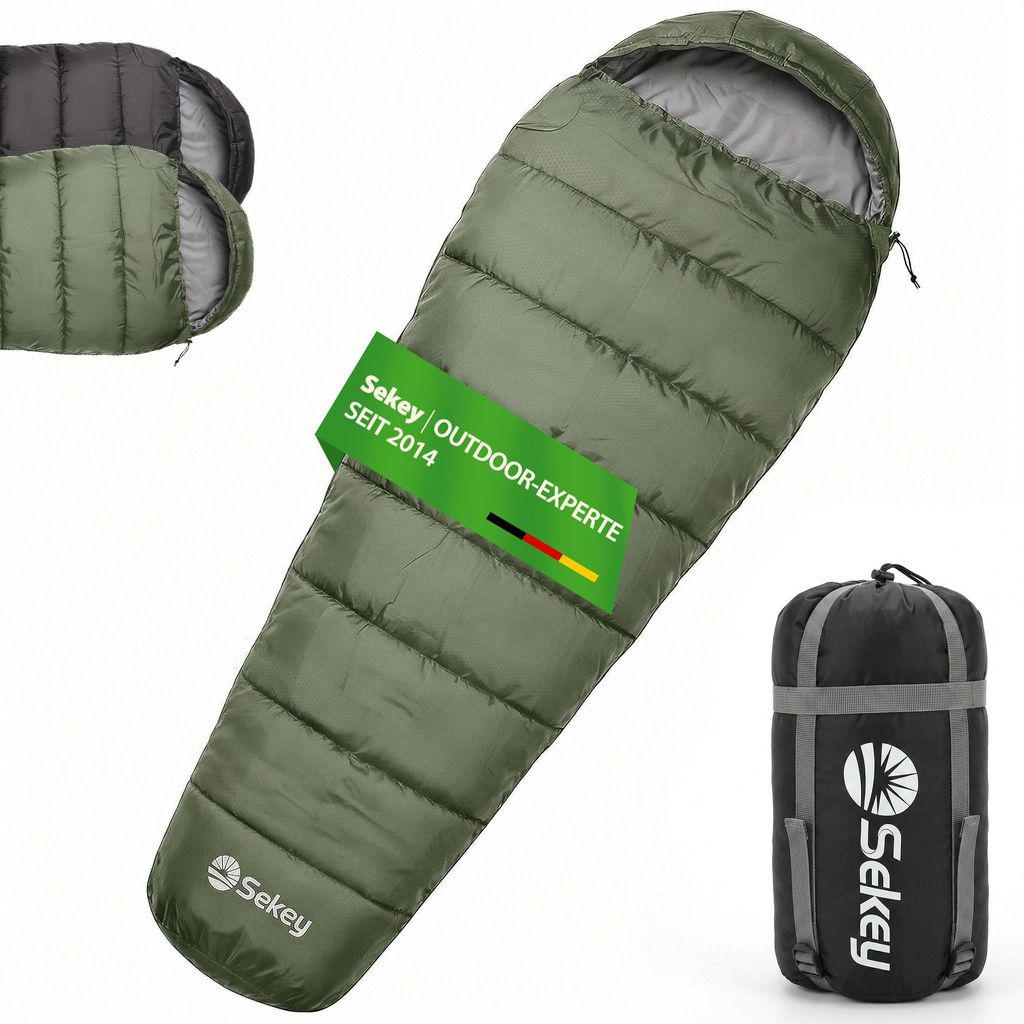 Sekey Schlafsack Camping Outdoor Mumienschlafsack 220x80x50 Produktbild 