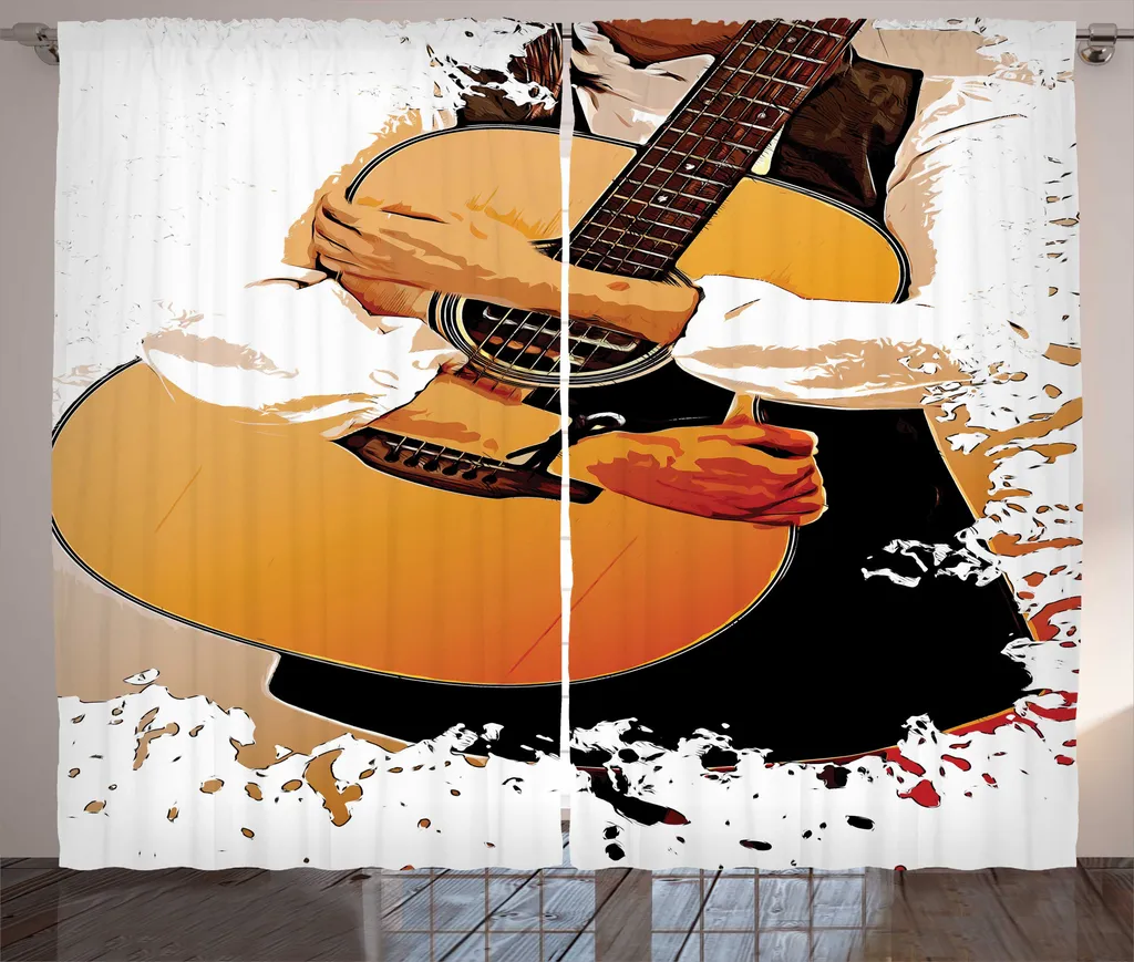 Tenda ABAKUHAUS Rock'n'Roll 280x175 - Decorazione Chitarra Multicolore