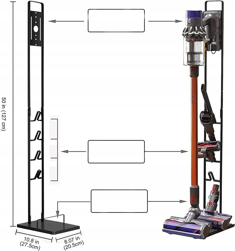 Solution Rangement sans Perçage pour Dyson V6 à V15 Support Métal - 3