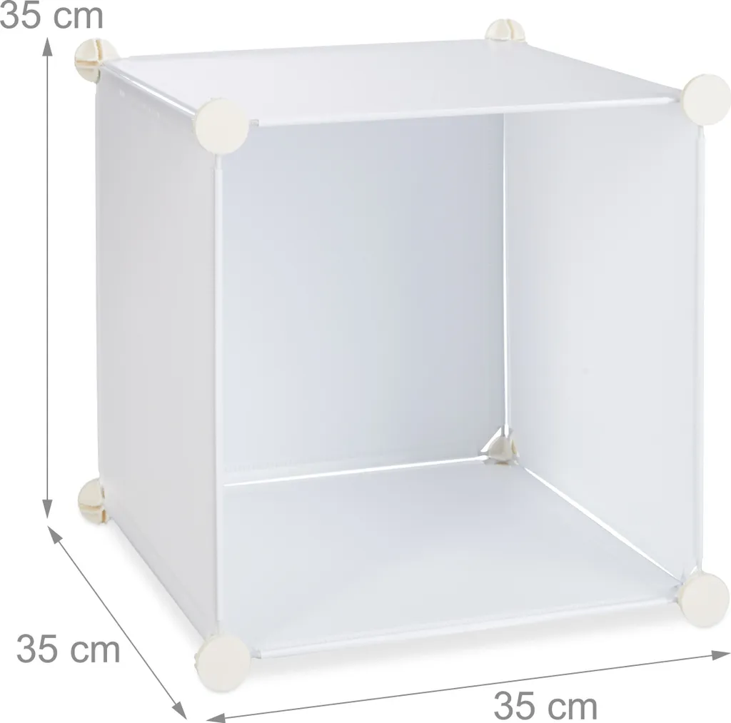 Gagnez de la place avec cette armoire 12 cases anti-poussière facile
