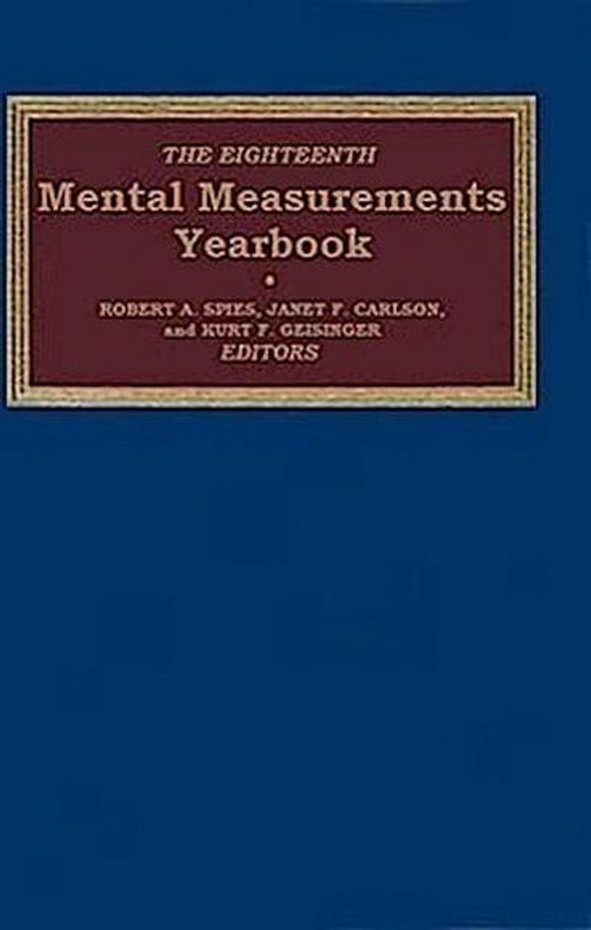 The Eighteenth Mental Measurements Yearbook
