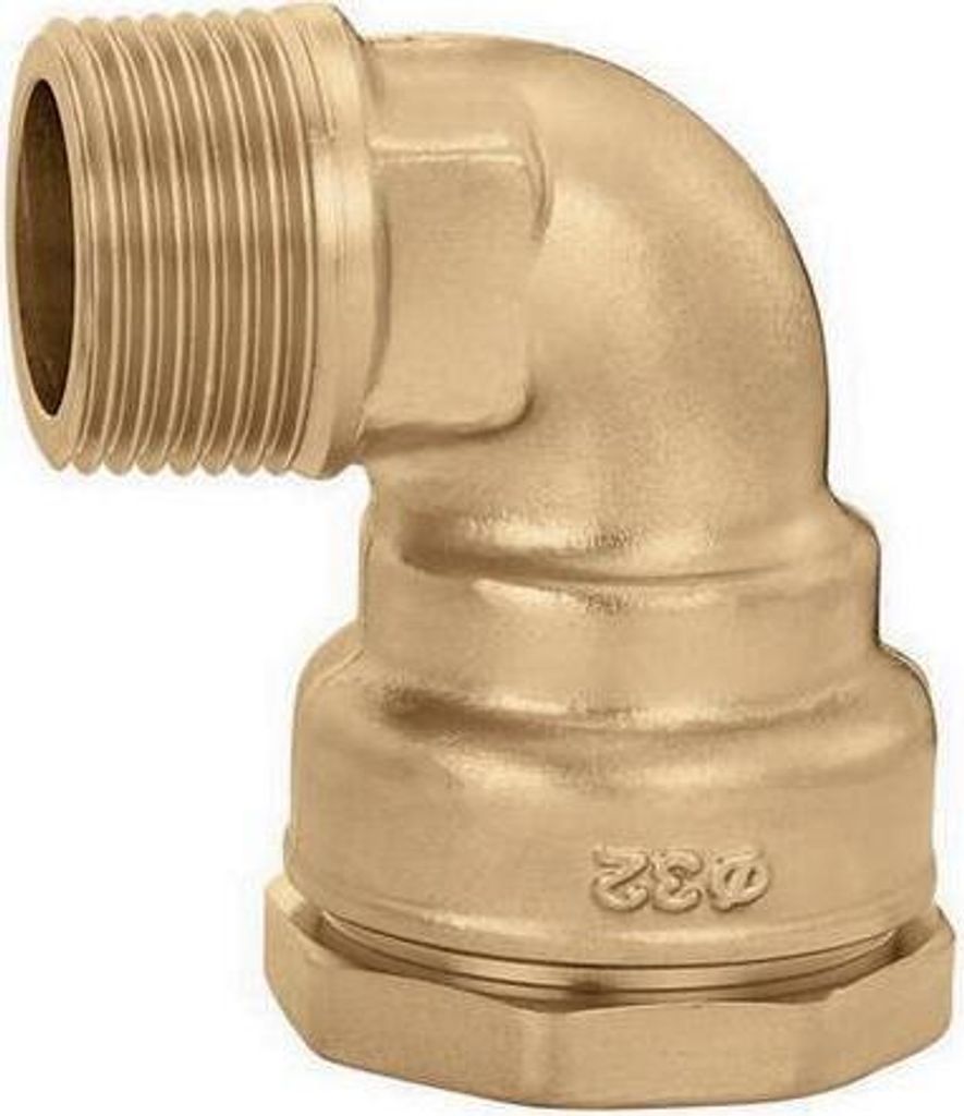 CA Winkel-Anschlussverschraubung AG 32 mm x 1Zoll AG für Produktbild 