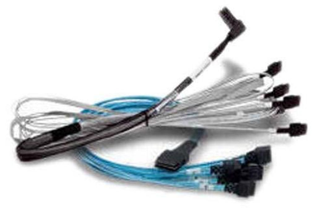 Broadcom Kabel 1x8 SFF-8654 to 2x U.2 SFF-8639 1m