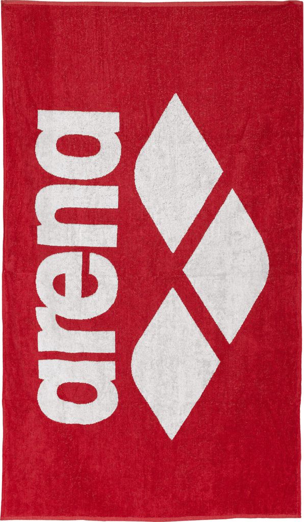 Arena Badetuch 150cm x 90cm Sporthandtuch Logo Handtuch Pool Soft Towel, Artikel:-410 red / white, Präzise Farbe:Rot