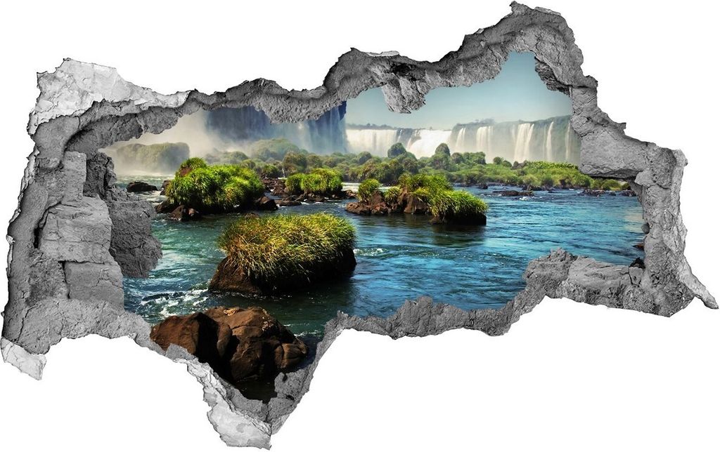 Selbstklebender Loch-3D-Aufkleber 95x73 cm Wasserfall IGAZ Bestellen