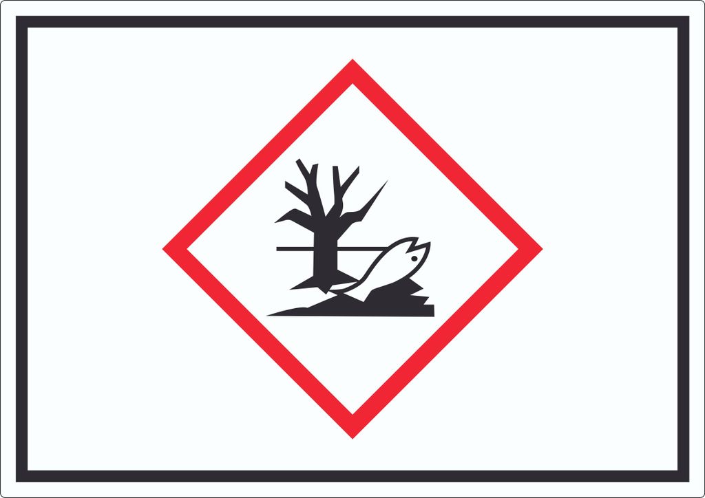 Aufkleber Gewässergefährdend Symbol Verunreinigung von Wasser A1 (594x841mm)