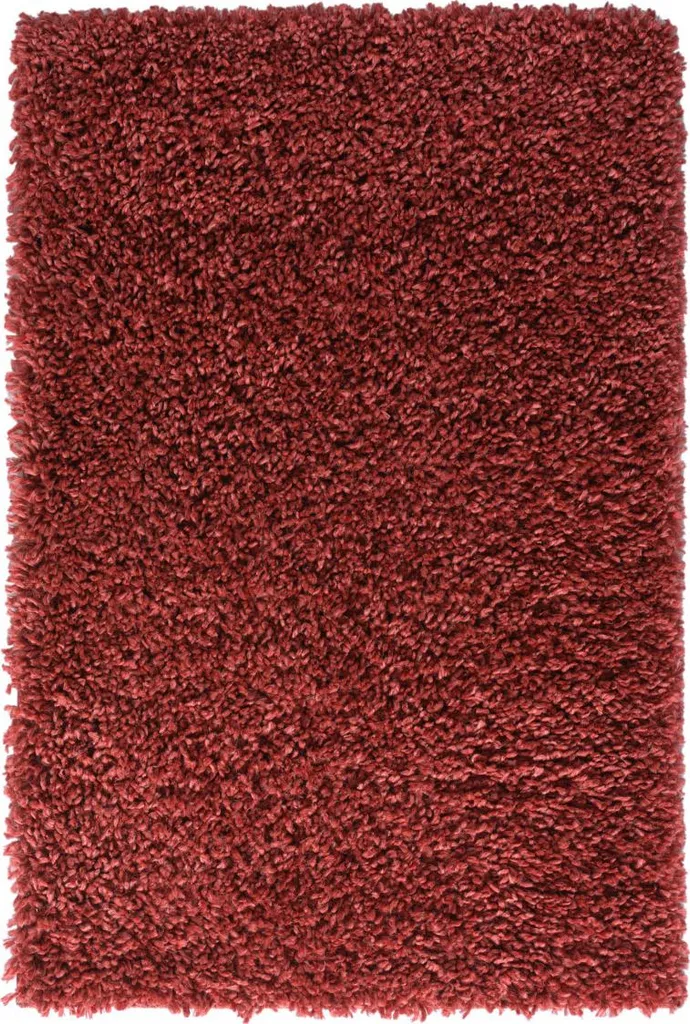 Tapis à Poils Longs 60 x 90 cm Weinrot - Décoration Shaggy Douceur