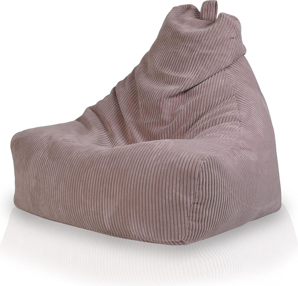 Ecopuf, Keiko, Sitzkissen Sessel Bean Bag, Sitzsack, für Innen, Cord, 100x80x85cm