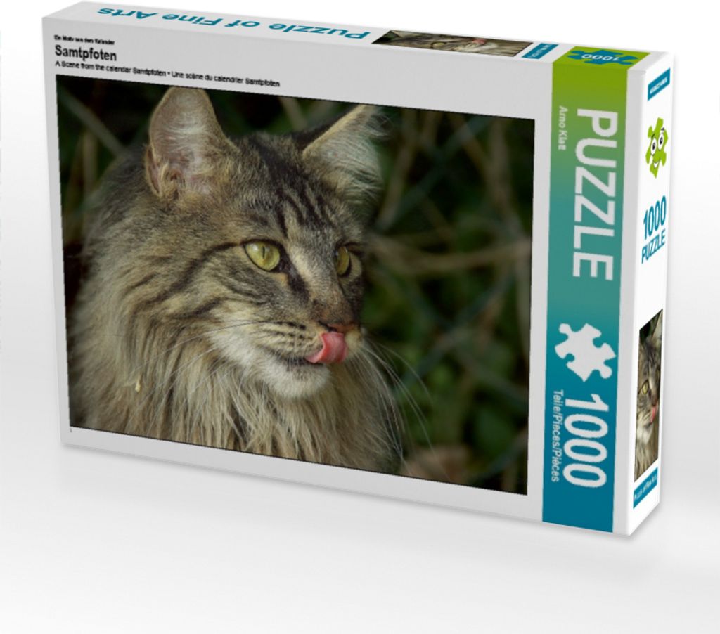 Calvendo Ein Motiv aus dem Kalender Samtpfoten 1000 Teile Puzzle quer 640x480mm, Klatt Arno; 7292479