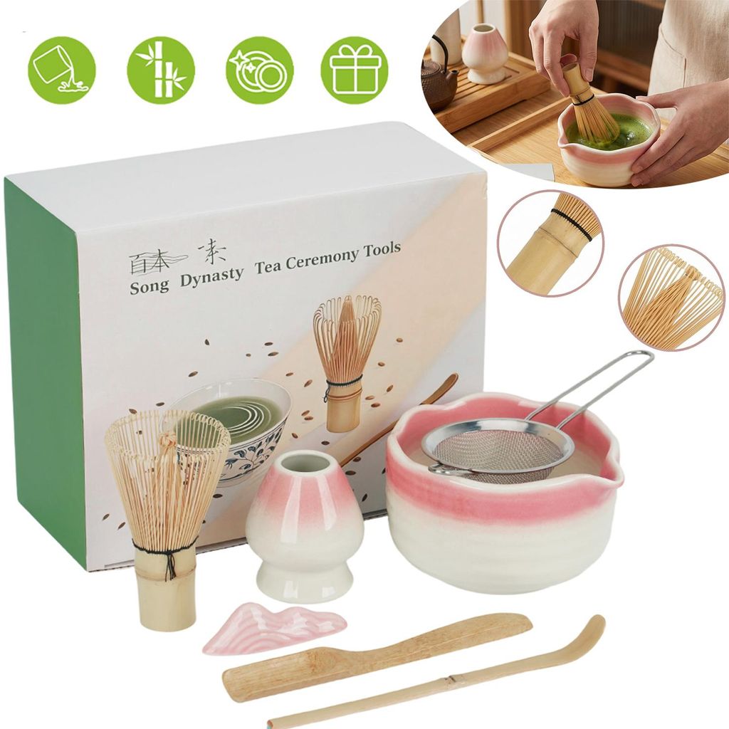 Matcha Besen Set, Matcha Set 7-Teiliges - Bambus Matcha Produktbild 