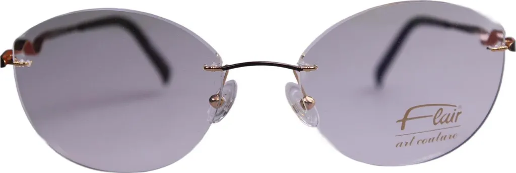Lunettes de vue Flair 5119 100 monture percée ultra légère en métal