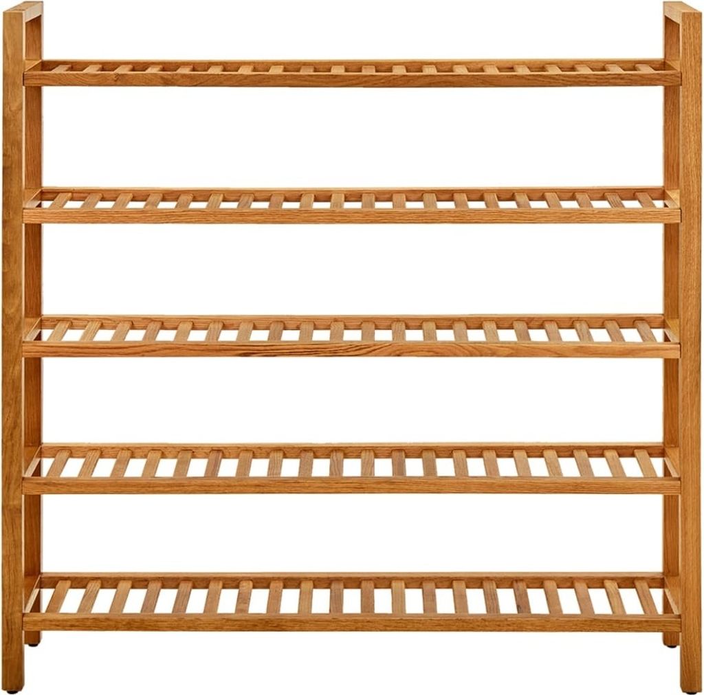 vidaXL Scarpiera a 5 ripiani 100x27x100 cm in legno Immagine del prodotto 