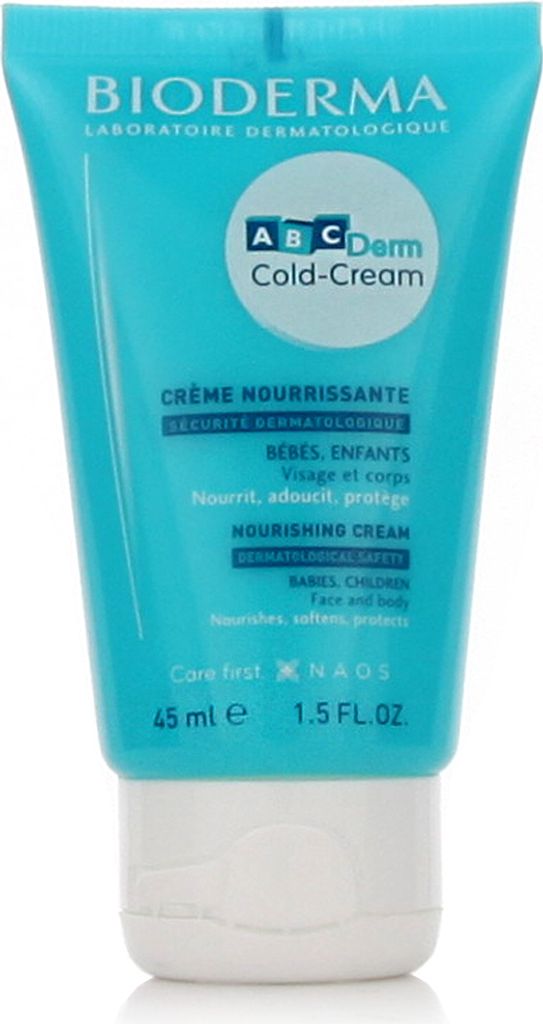 A product shot of a tube of Bioderma ABCDerm Cold-Cream.