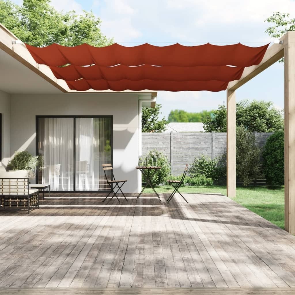 Maison Exclusive - Senkrechtmarkise Terrakotta 140x800 cm Oxford-Gewebe