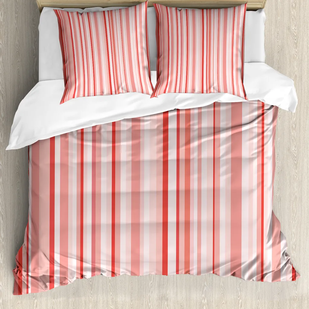 Copripiumino 155x220 Rosa Corallo ABAKUHAUS Lavabile Antiacaro