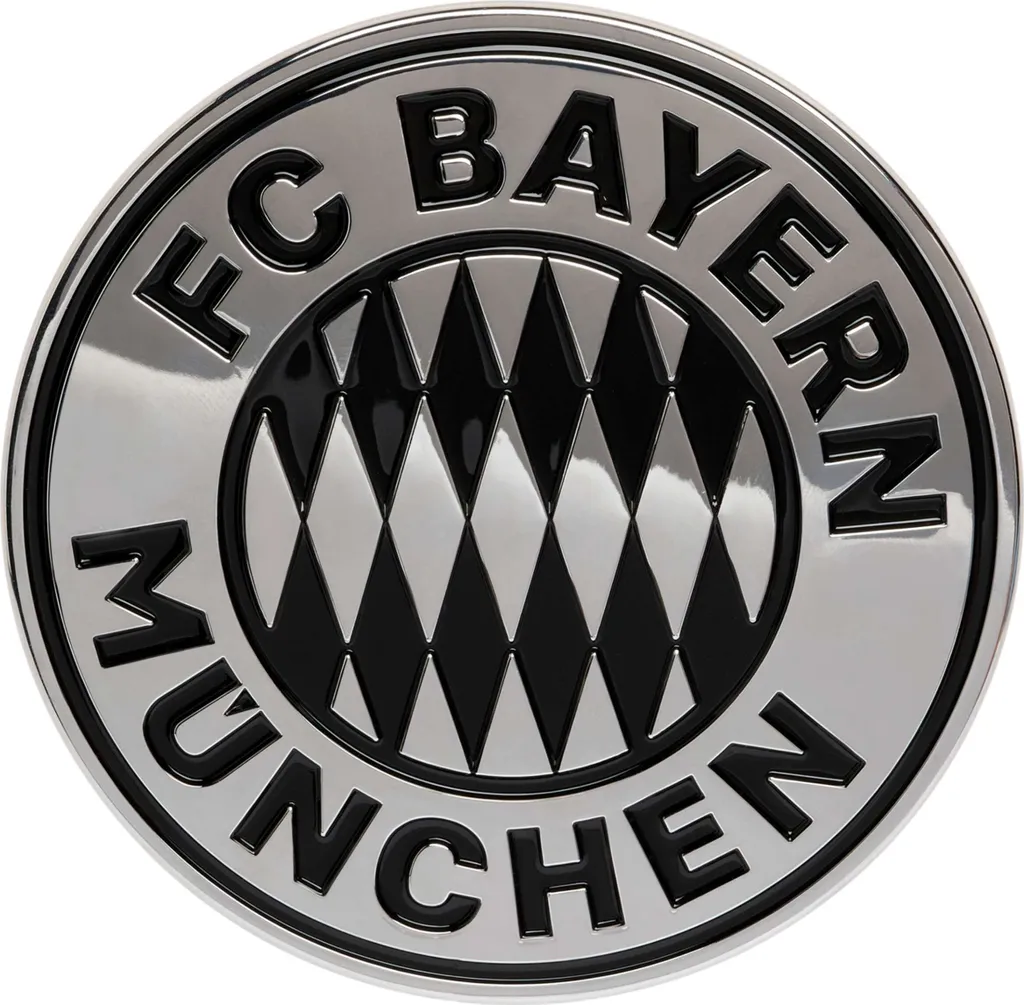 Badge FC Bayern Munich Chrome - Logo résistant qui ne se décolore pas
