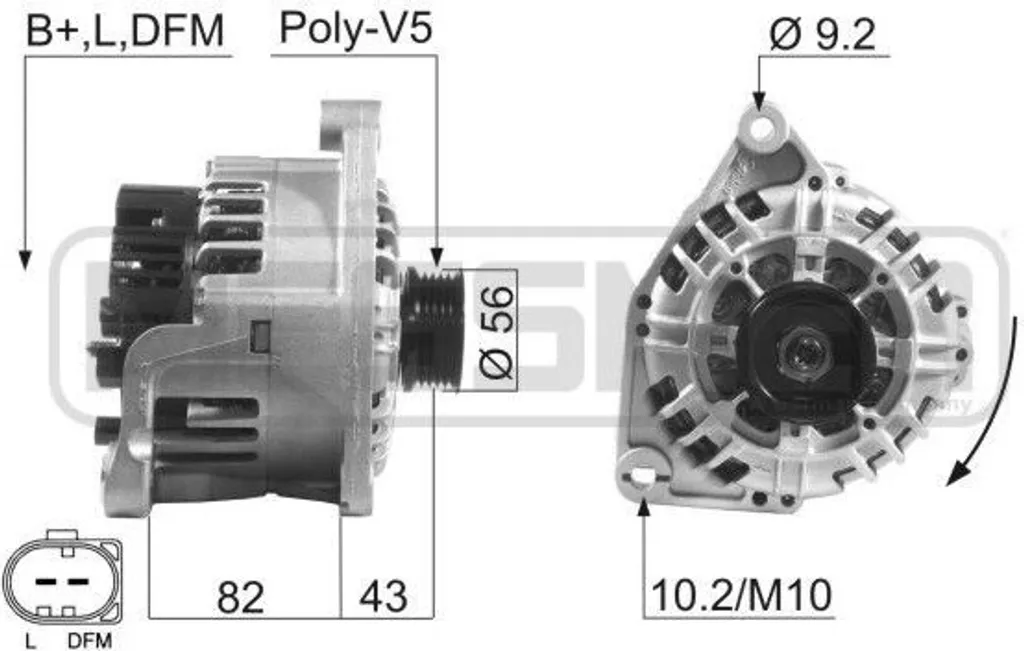 Alternateur 120A robuste compatible Audi A4 B6 et VW Passat 3B 3BG
