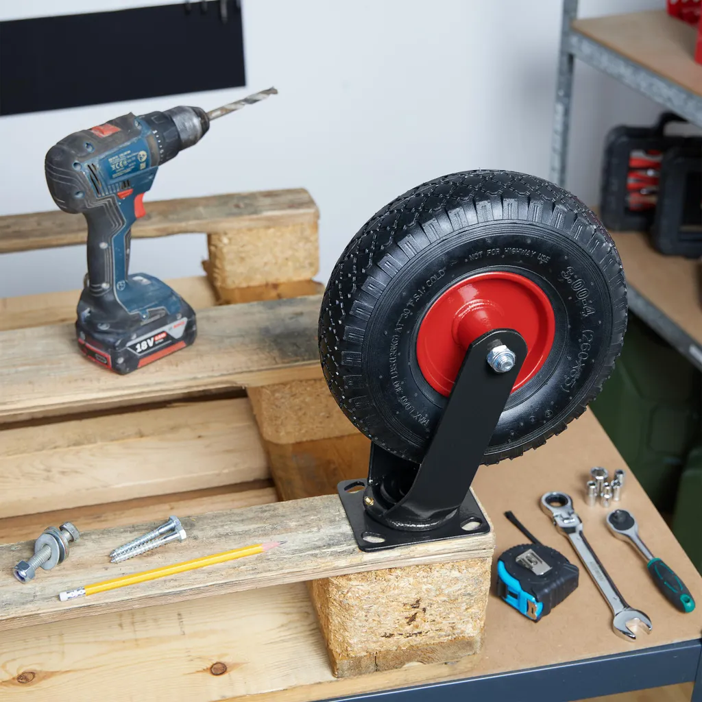 Roue de Remplacement Gonflable 3.00-4 pour Chariot : Stop aux Roues Bloquées