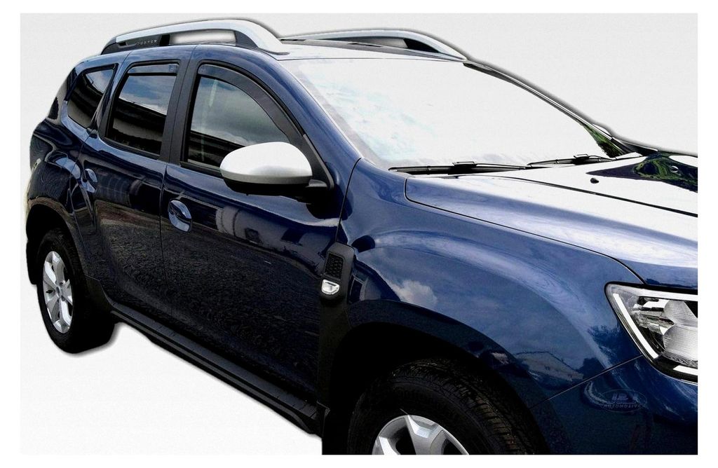 Windabweiser für Duster 2017-2024, Heko Regenabweiser, getönt, 4-teilig, vorne und hinten, aerodynamisch