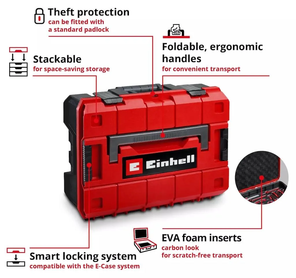 Mallette d'outils 80 pièces compatible E-Case avec rangement mousse EVA - 11