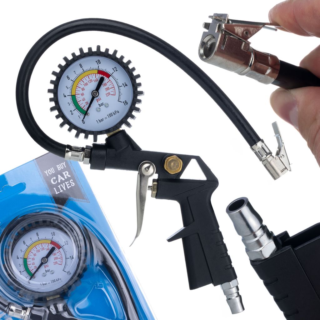 Vzduchová pistole s manometrem 0 - 16 Bar (0-230 PSI) Obrázek produktu 