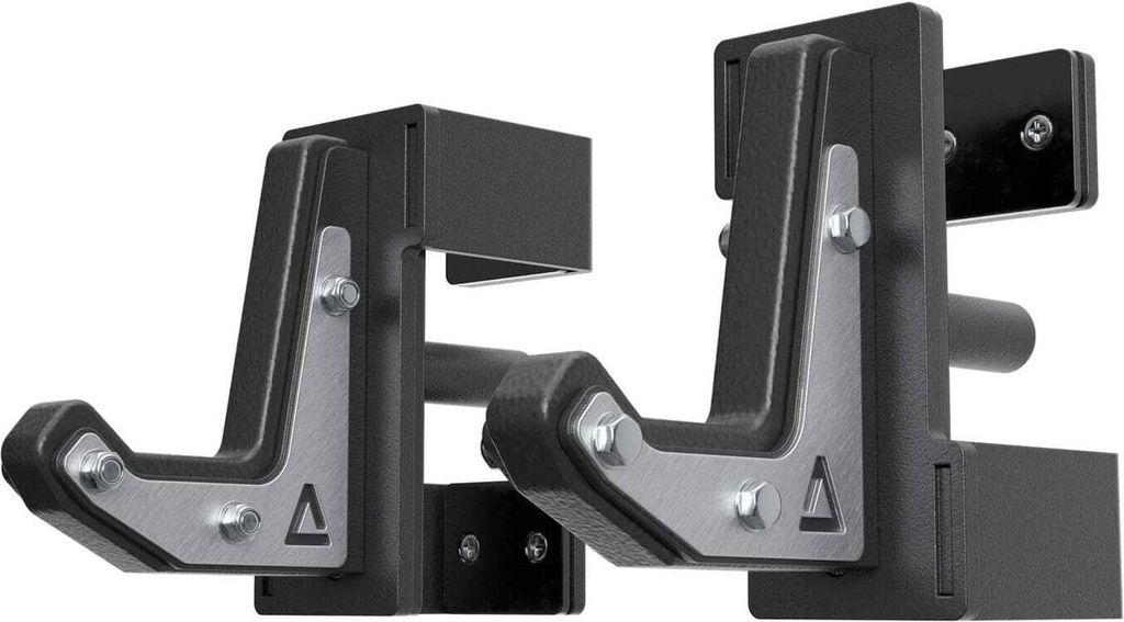 ATLETICA R8 J-Hooks | Type 4 | Paar | Mit Hartplastik ummantelt | Tiefe Mulde | Bis 550 kg belastbar | Einfache Höhenverstellbarkeit
