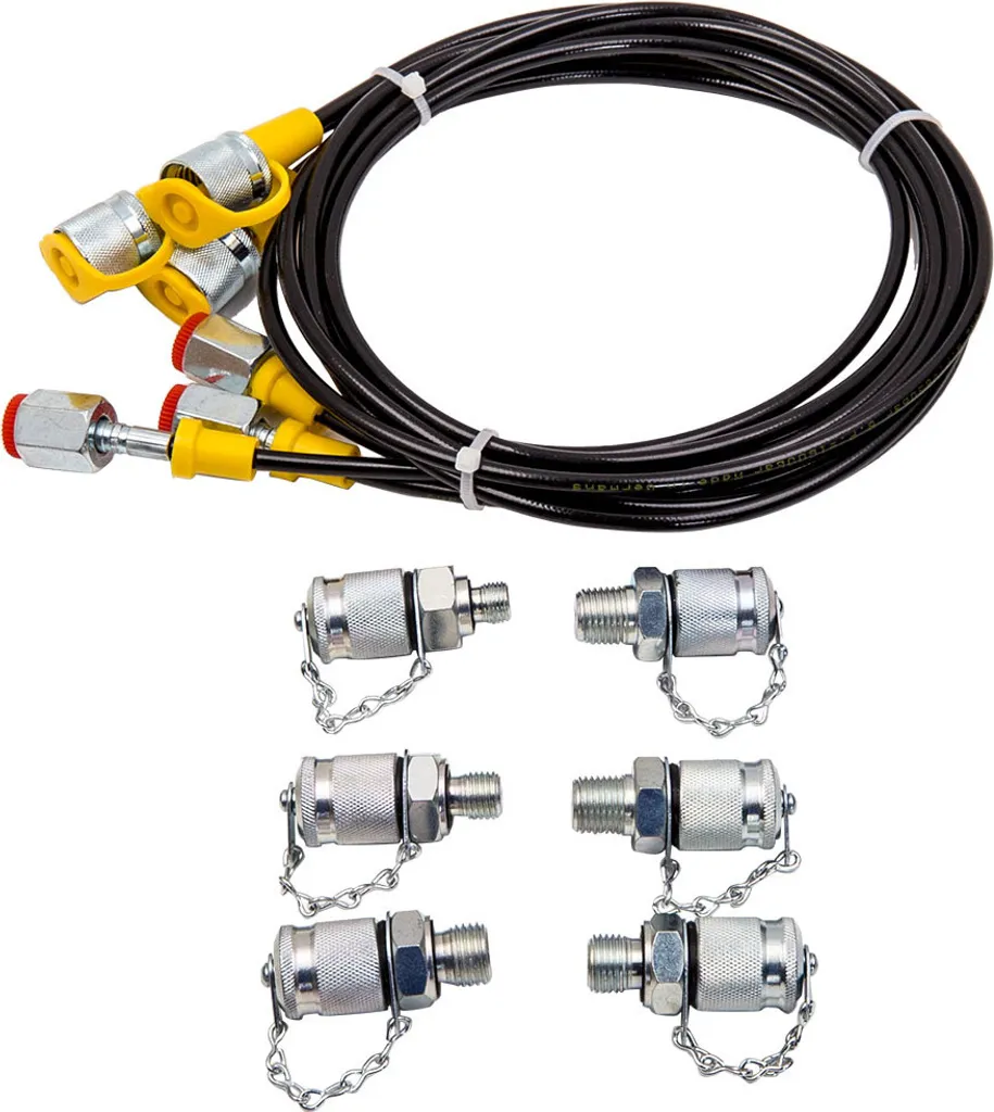 Testeur de pression hydraulique 600 bar avec flexibles et raccords pro - 5