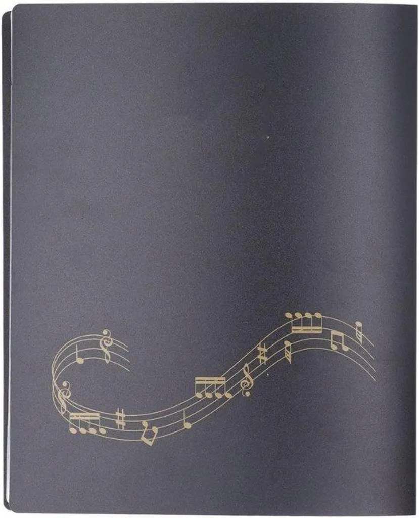Porte-partition A4 noir 60 pages - Ne perdez plus vos feuilles de musique