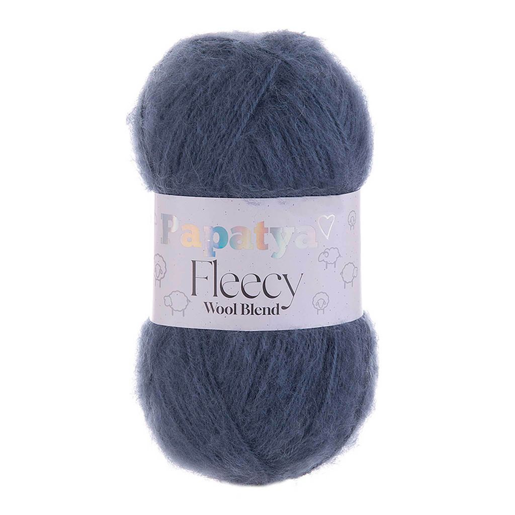 100g Papatya Fleecy Kuschelgarn 20% Wolle Häkelgarn Strickgarn