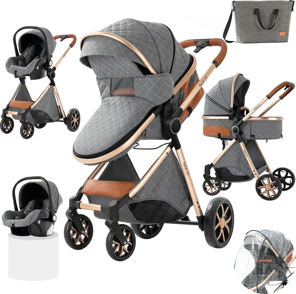 Poussette évolutive et transformable XV9-GRAIS pour bébé et enfant