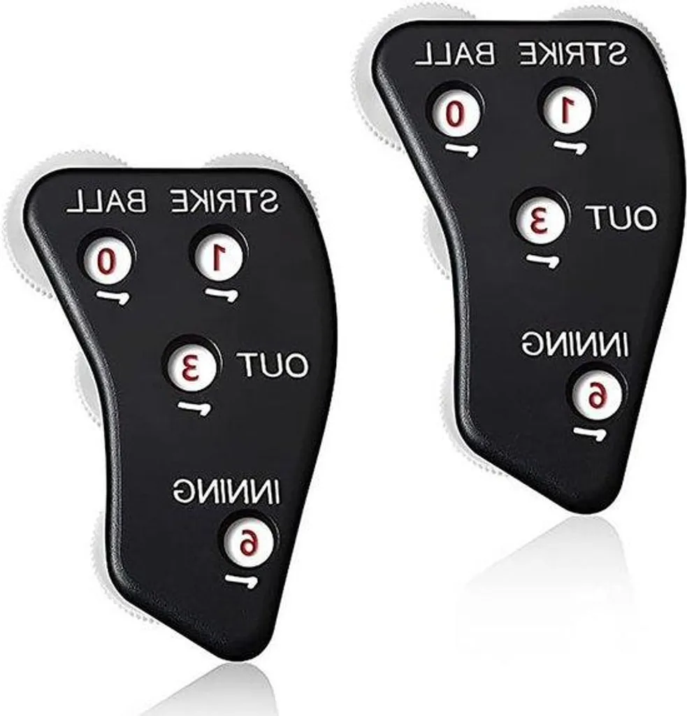Marqueur de Score Softball Mobile avec Chiffres Pivotants - Lot de 2