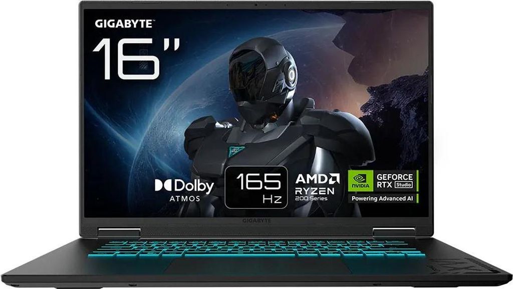 GIGABYTE GAMING A16 3VHK3ES864SD, AMD Ryzen 7, 3,8 GHz, 40,6 cm (16"), 1920 x 1200 Pixel, 32 GB, 1 TB
