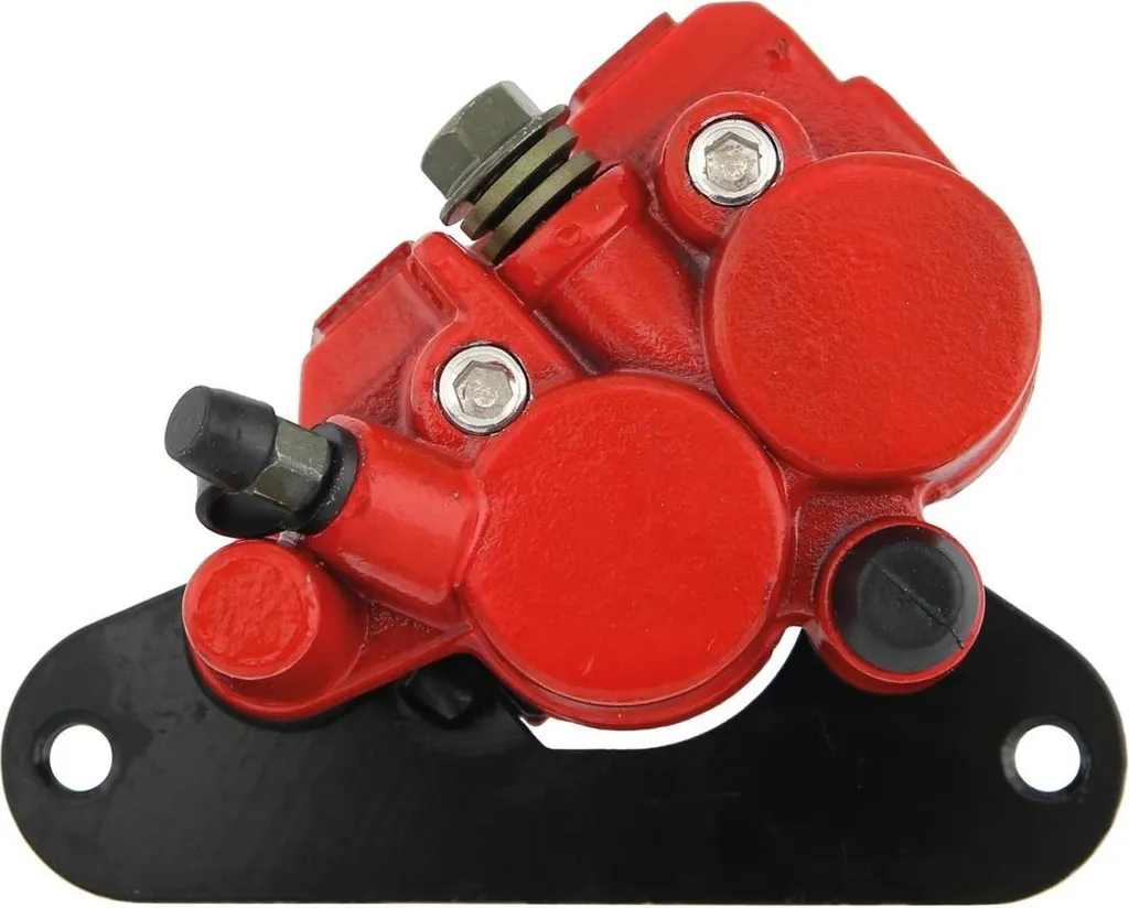 Etrier de frein avant rouge 2 pistons pour préparation moteur et tuning