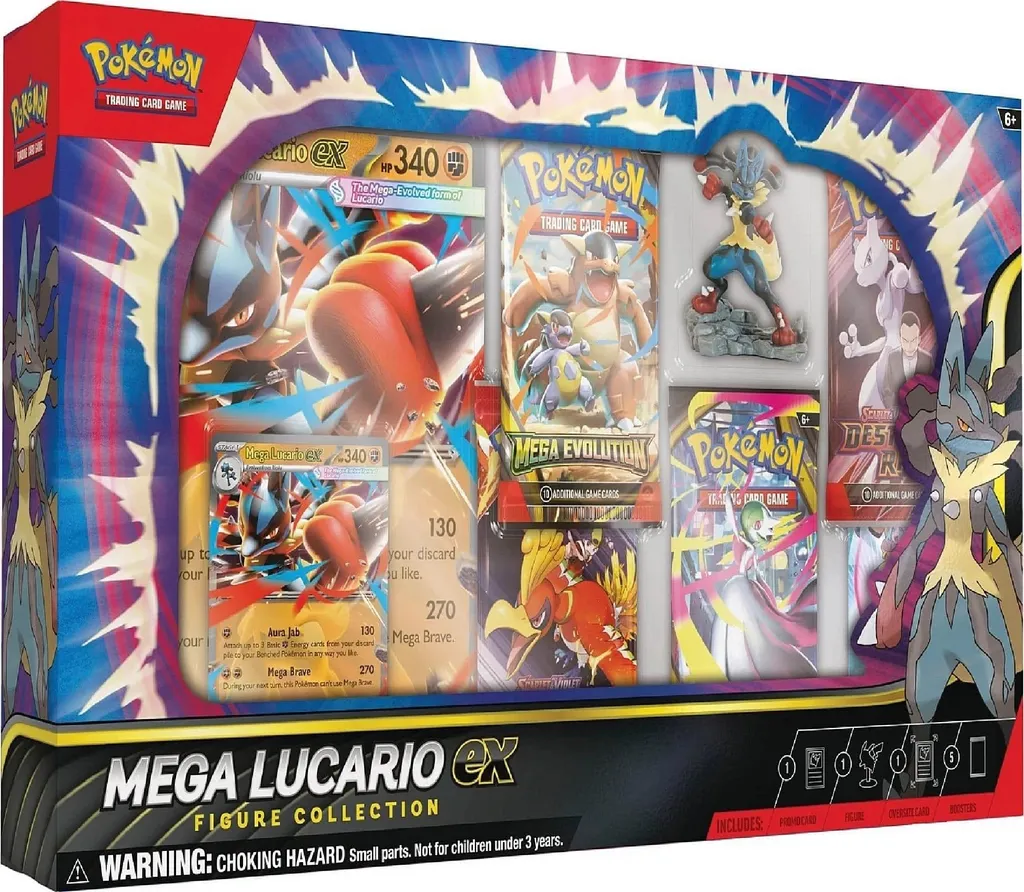 Pack Pokémon Mega Lucario-ex Idéal pour Collectionneur et Deck de Jeu