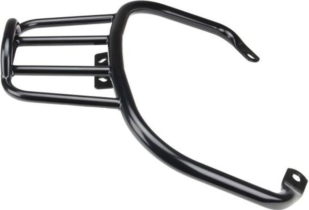 Gepäckträger hinten mit Soziusgriff schwarz glänzend für Piaggio Vespa GT GTS 125 200 250 300