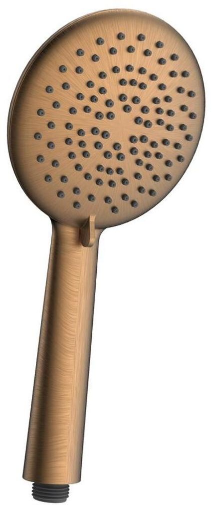 Massage-Handbrause, 5 Duschmodi, Silikondüsen, Durch. 120mm, ABS/Kupfer matt