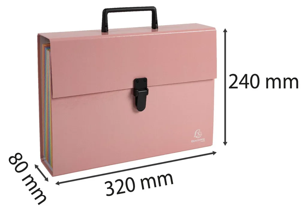 Porte-documents Aquarel Corail 18 Vues - Couverture Rigide et Design A4