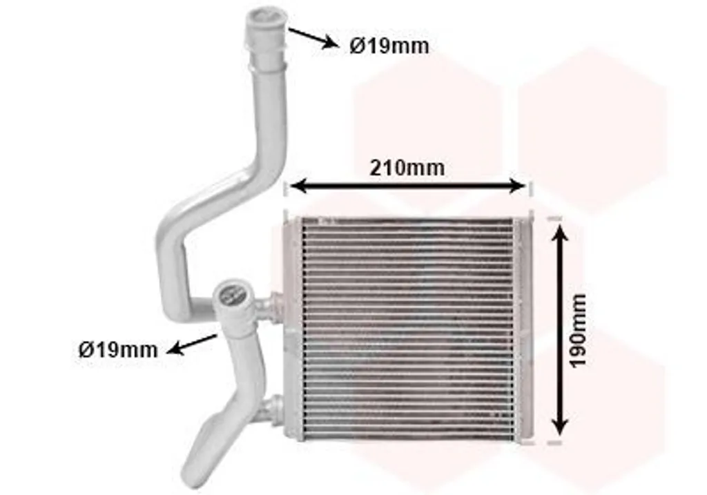 Chauffage intérieur NISSAN Qashqai : Radiateur VAN WEZEL 13016700