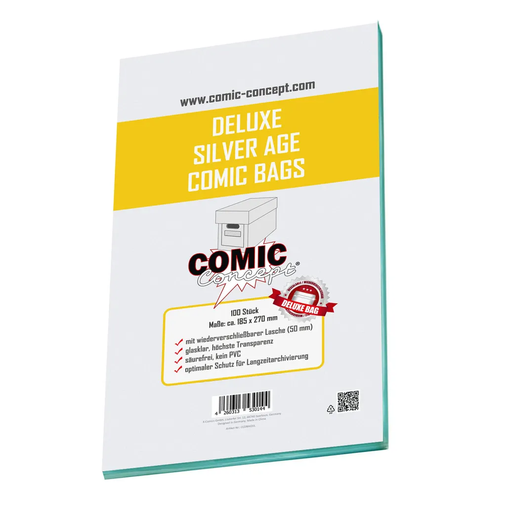 Buste Fumetti Silver Age Comic Concept Deluxe Argento 100 pz