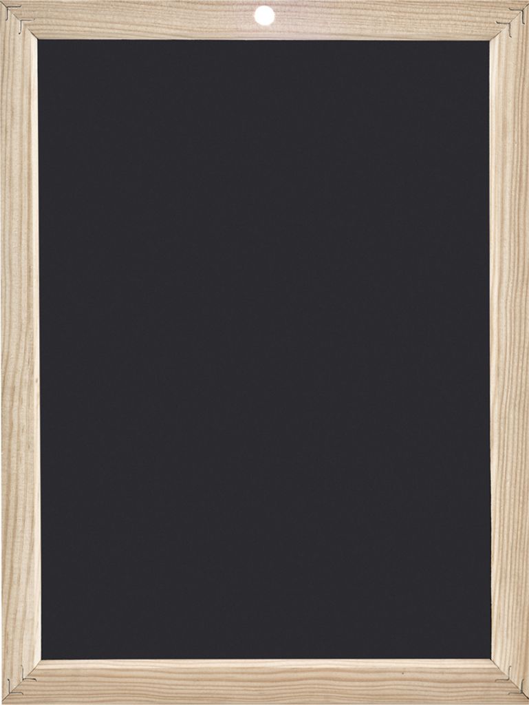 Wonday Schreibtafel blanko (B)260 x (H)340 mm schwarz