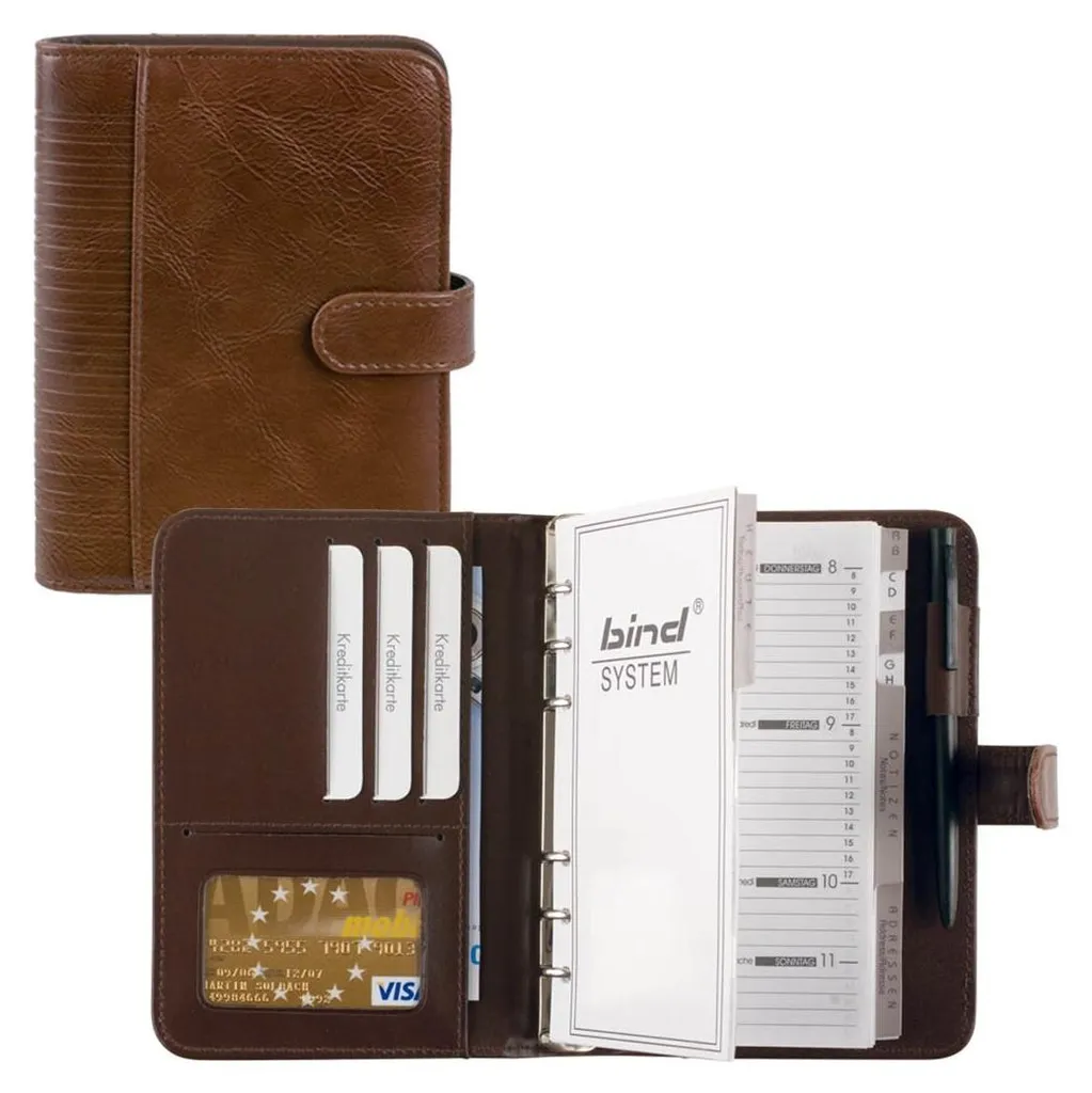Agenda A6 compact bind 16601-1 finition cuir synthétique haute résistance