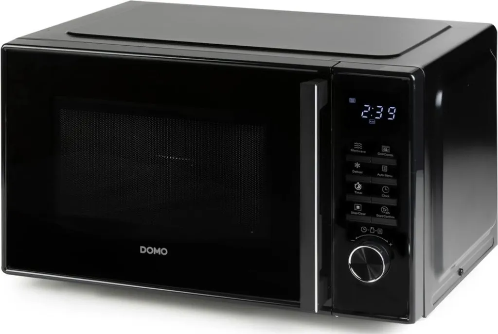 Micro-ondes grill 25L 900W noir Domo DO22501G performant et élégant