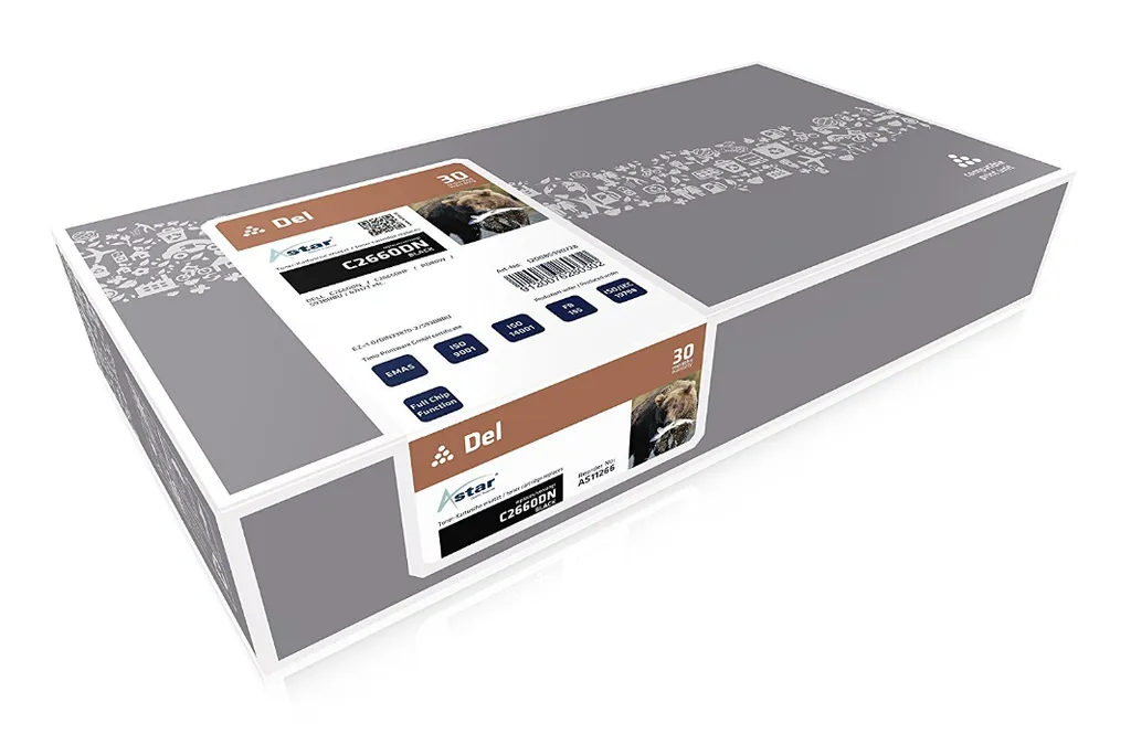 Toner noir 67H2T Astar : évitez les traces et imprimez plus pour Dell