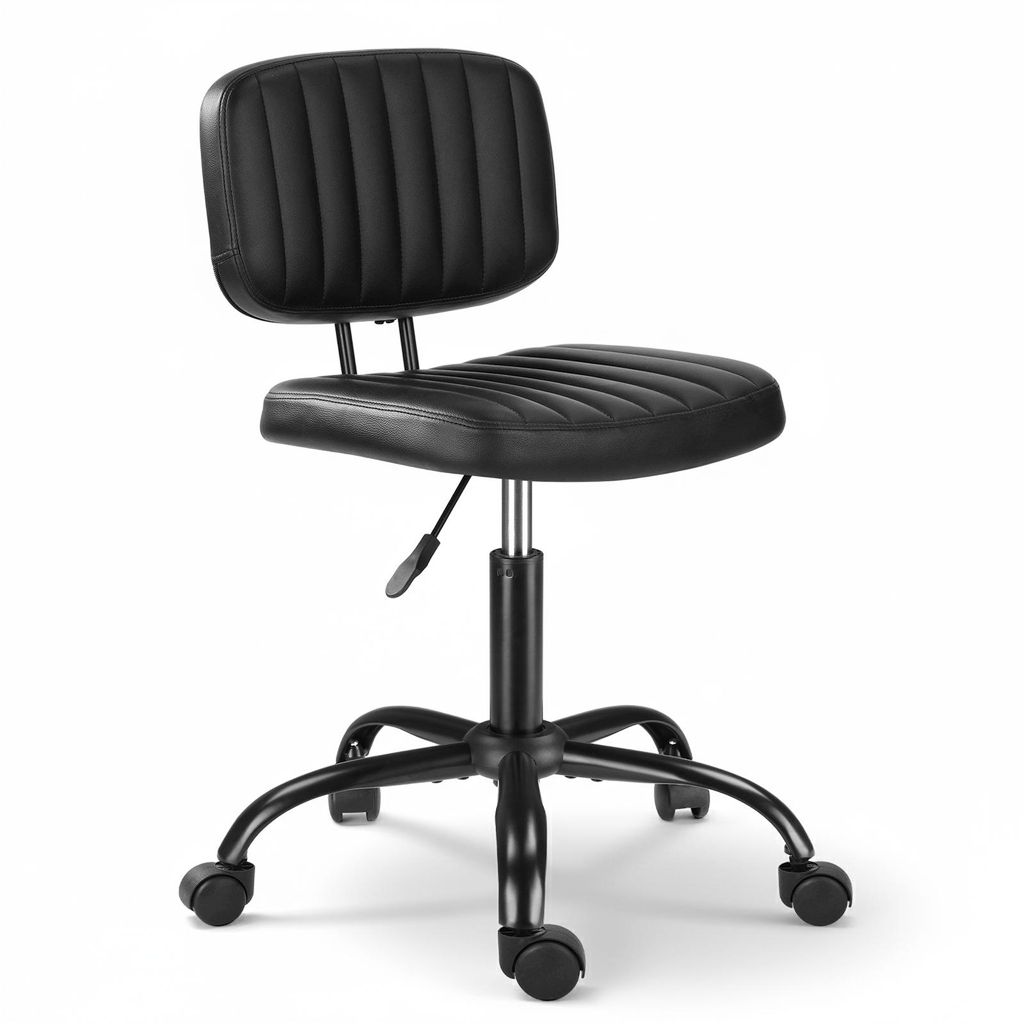 Drehhocker Mit Rückenlehne, Rollhocker, höhenverstellbar, Arbeitshocker Drehstuhl, Praxishocker Kosmetikhocker ,Bürohocker mit Rollen, 360° , S...