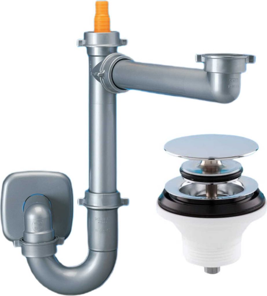 Siphon Lira Spazio 1 Platzsparend + Cklick-Clack Für Waschbecken 11/2" , Chrom/ Versand 24H
