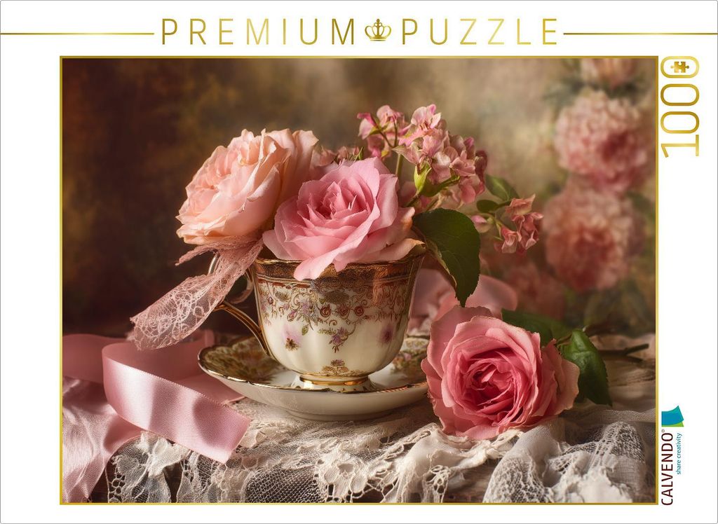 CALVENDO Puzzle Ein Motiv aus dem Kalender Blüten der Zeit | 1000 Teile Lege-Größe 64x48cm Foto-Puzzle für glückliche Stunden